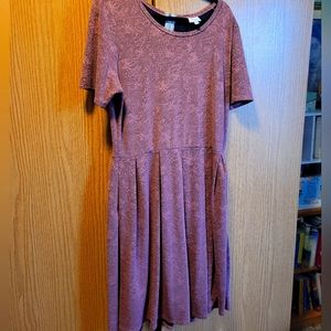 LuLaRoe Pink Amelia Dress